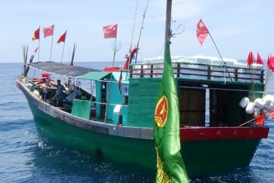 Truy đuổi 6 tàu cá Trung Quốc 'cả gan' đánh bắt trái phép ngay gần đảo Cồn Cỏ