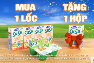 Mua 1 lốc Susu Vinamilk, tặng ngay 1 hộp