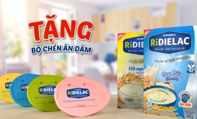 Tặng bộ chén ăn dặm RiDIELAC xinh xắn cho bé yêu