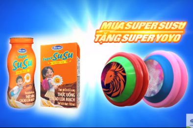 Vinamilk khuyến mãi: Mua Super Susu - Tặng super yoyo