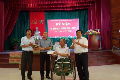 Tân Hiệp Phát cùng đoàn Thanh tra 6 Bộ ngành thăm tặng quà thương binh nặng