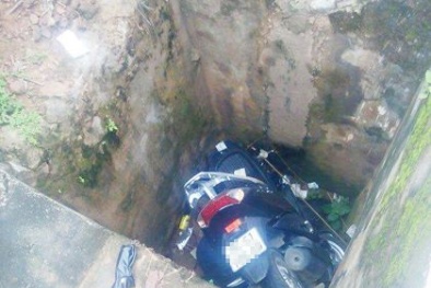 Đau đớn phát hiện thi thể đại úy công an bị xe máy đè dưới cống Kinh Ba