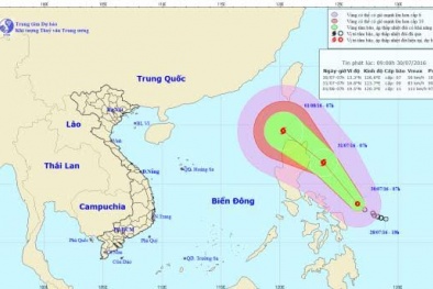 Dự báo thời tiết ngày mai 31/7: Áp thấp nhiệt đới có thể mạnh thành bão