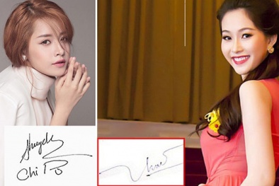 Soi chữ ký 'bá đạo' của dàn sao Việt đình đám nhất Vbiz (P2) 