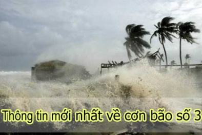 Tin bão số 3: Trong 24 giờ tới, bão sẽ càn quét biển Quảng Ninh-Thanh Hóa