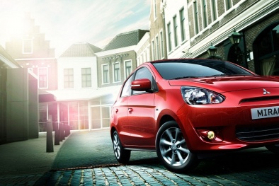 Cận cảnh chiếc xe Mitsubishi Mirage 2016 giá chỉ dưới 520 triệu đồng