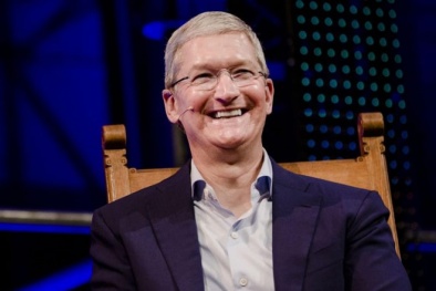 Ngồi ghế CEO Apple 5 năm, Tim Cook kiếm được 373 triệu USD