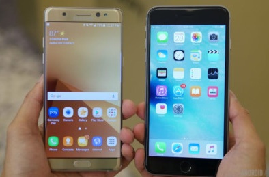 Samsung Galaxy Note 7 'ăn đứt' Iphone 6s Plus về thời lượng pin và độ bền