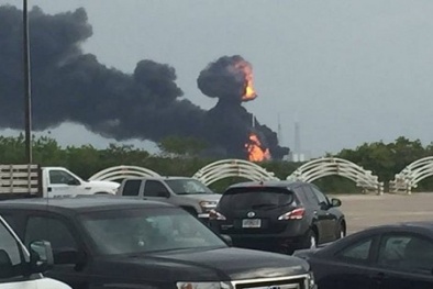 Mỹ: Tên lửa đẩy bị phá hủy hoàn toàn sau vụ nổ ngay trước giờ phóng