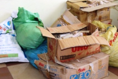Thanh Hóa: Tiêu hủy 250kg bánh Trung thu quá hạn đang được tái chế lại