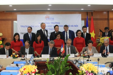 Lễ ký kết thỏa thuận hợp tác quốc tế về khoa học giữa ĐH KH&CNHN với Pháp
