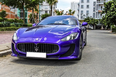 Ngắm siêu xe Maserati GranTurismo tự biến đổi màu sắc giá 9,2 tỷ của đại gia Việt
