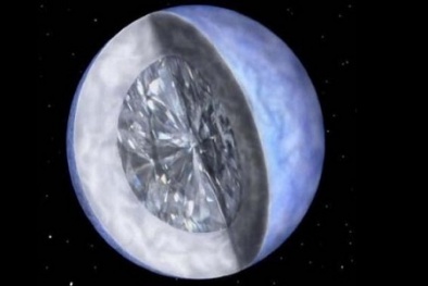 Phát hiện khối kim cương khổng lồ cách Trái Đất 50 năm ánh sáng