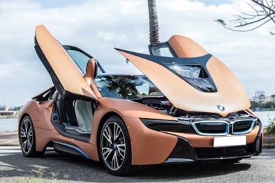 Chiếc BMW i8 'màu lạ' bắt mắt của đại gia Đà Nẵng