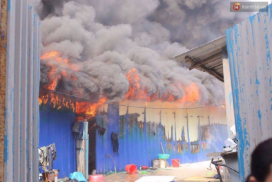 Hà Nội: Lại xảy ra cháy lớn tại Quận Hoàng Mai