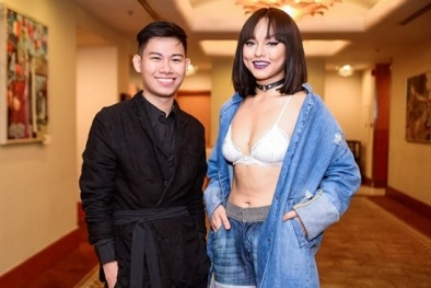 Mai Ngô gây 'sốc' khi mặc nội y đi họp báo?