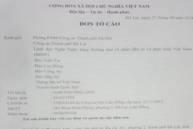 Vụ 32 tỉ đồng biến mất trong sổ tiết kiệm: Ngân hàng BIDV đã báo công an