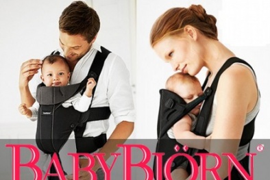 Địu Baby Bjorn không an toàn, có thể gây trật khớp háng trẻ
