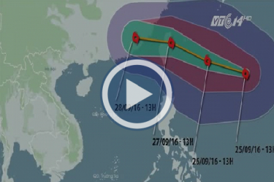 Bão lớn sắp tiến sát biển Đông