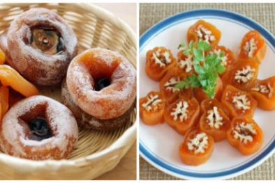 Mê mẩn các món ăn hấp dẫn chế biến từ hồng dẻo