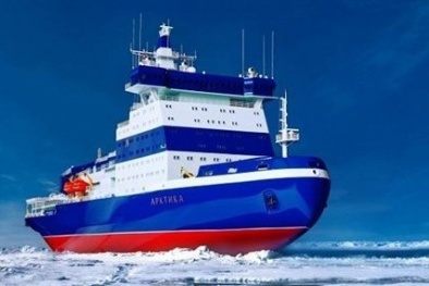 Chiêm ngưỡng hình ảnh tàu phá băng hạt nhân Arktika mạnh nhất hành tinh