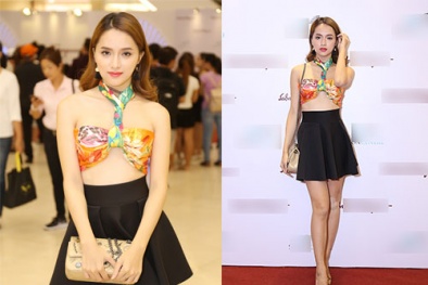 Hương Giang Idol táo bạo dùng khăn làm áo