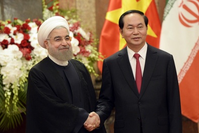 Hình ảnh đầu tiên về chuyến thăm Tổng thống Iran tại Việt Nam
