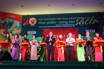 Hà Nội: Khai mạc Hội chợ hàng Việt Nam chất lượng cao Thực phẩm - Nông sản sạch 2016