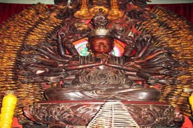 Tìm thấy Tượng Phật Bà nghìn mắt nghìn tay bị bẻ mất tay chân