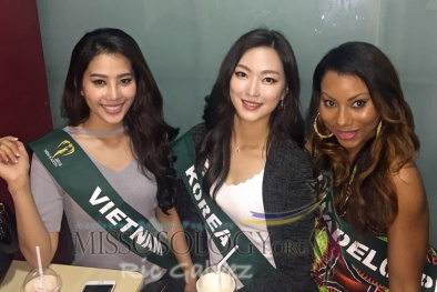 Nam Em nổi bật giữa dàn thí sinh dự thi Hoa hậu Trái Đất 2016