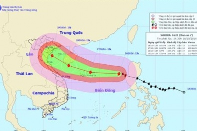 Bão số 7 rất mạnh nguy cơ đổ bộ từ các tỉnh miền Trung trở ra miền Bắc
