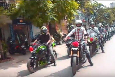 Clip rước dâu bằng dàn xe phân khối lớn 'đốn tim' cộng đồng mạng 