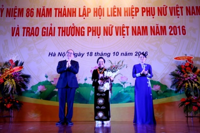 Giải thưởng Phụ nữ Việt Nam 2016: Tôn vinh 6 tập thể và 10 cá nhân xuất sắc