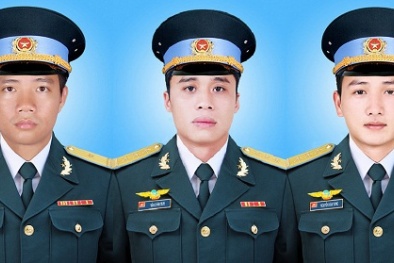 Máy bay rơi ở Bà Rịa-Vũng Tàu: Truy thăng quân hàm cho 3 phi công