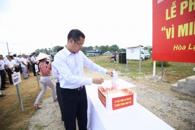 Khu CNC Hòa Lạc quyên góp ủng hộ đồng bào miền Trung