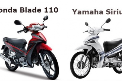 So sánh hai chiếc xe máy bán chạy nhất Yamaha Sirius và Honda Blade