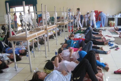 Lần 2 công nhân Cty Worldon Việt Nam nhập viện vì ngộ độc thực phẩm
