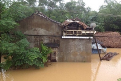 Quảng Bình, Hà Tĩnh lại ngập lụt sau mưa lớn kéo dài