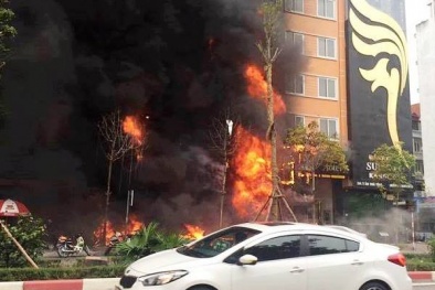 Cháy lớn ở Trần Thái Tông - Hà Nội: Một người mất tích