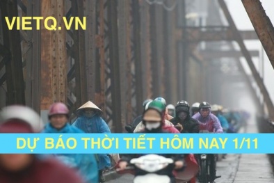 Dự báo thời tiết hôm nay 1/11: Miền Trung mưa lớn, miền Bắc tiếp tục lạnh