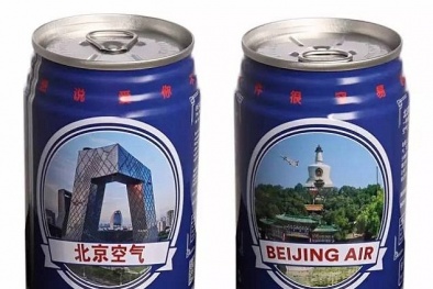 Trung Quốc: Đóng lon không khí ô nhiễm ở Bắc Kinh bán cho du khách như 'đặc sản