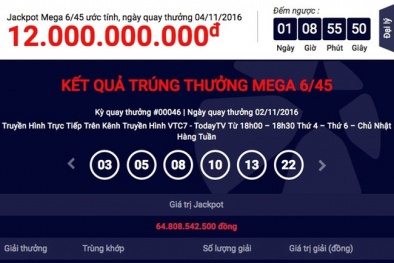 Vụ trúng xổ số 65 tỷ: Vẫn chưa có thông tin về người trúng thưởng