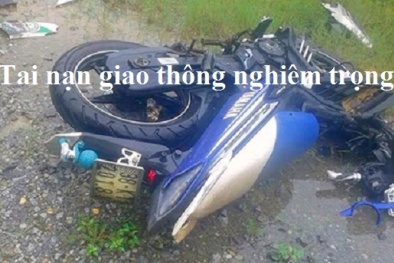 Xe máy kẹp 3 đâm trực diện ô tô, 3 thanh niên chết thảm