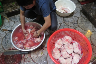 Cá lăng 70kg cực hiếm xuất hiện tại Hà Nội với giá 850.000 đồng/kg