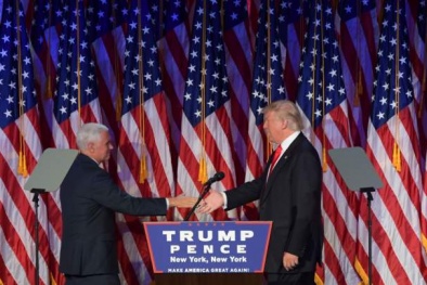 Hình ảnh ăn mừng sau khi ông Trump được bầu là Tổng thống Mỹ