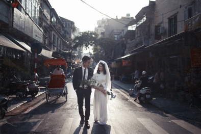 Hà Nội đẹp cổ kính trong bộ ảnh cưới của những cặp đôi 9x