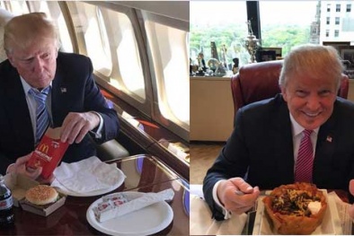 Bí ẩn thực đơn của ông Donald Trump