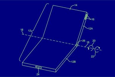 Apple rò rỉ bằng sáng chế màn hình điện thoại gập?