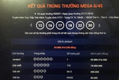 Chỉ với khoảng 40.000, 3 người đã trúng thưởng xổ số Vietlott chục tỷ