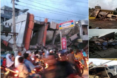 Động đất ở Indonesia: Nhiều người chết, hàng chục tòa nhà đổ sập